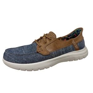 Skechers Hands Free Slip-ins On-the-GO Ideal Navy Blue Boat Shoes Women's 7.5